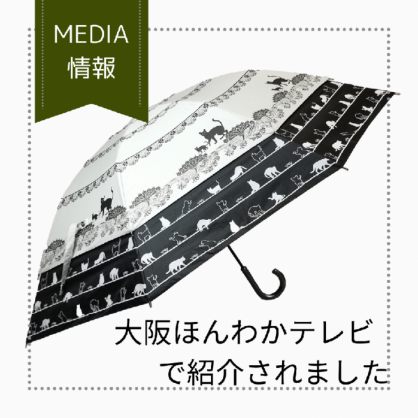 読売テレビ　大阪ほんわかテレビでトランスフォーム傘が紹介されました。